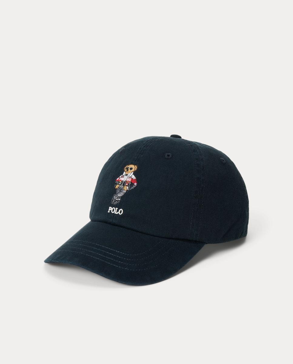 Imagen 0 de Gorra de hombre de sarga con Polo Bear Negros