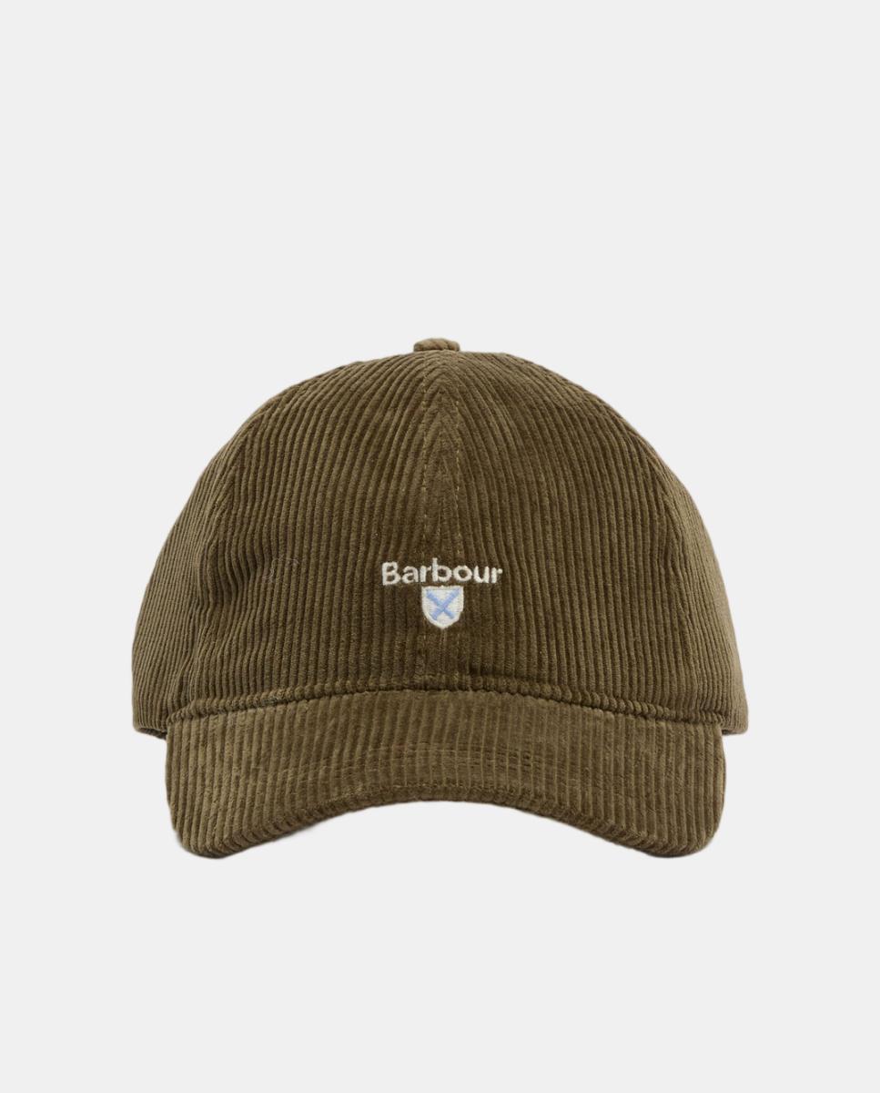 Imagen 2 de Gorra de baseball de pana de algodón - Barbour - Verde Verde