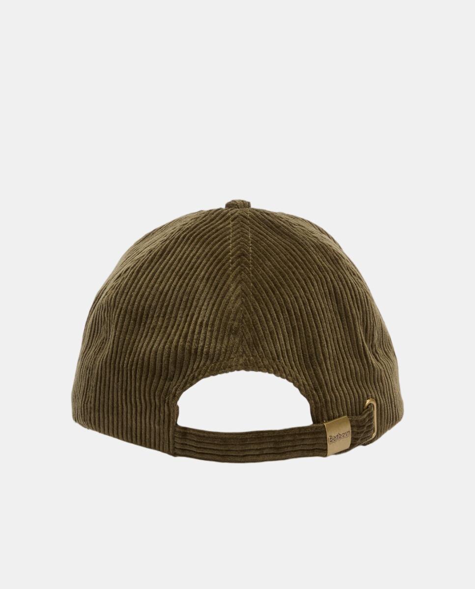 Imagen 3 de Gorra de baseball de pana de algodón - Barbour - Verde Verde