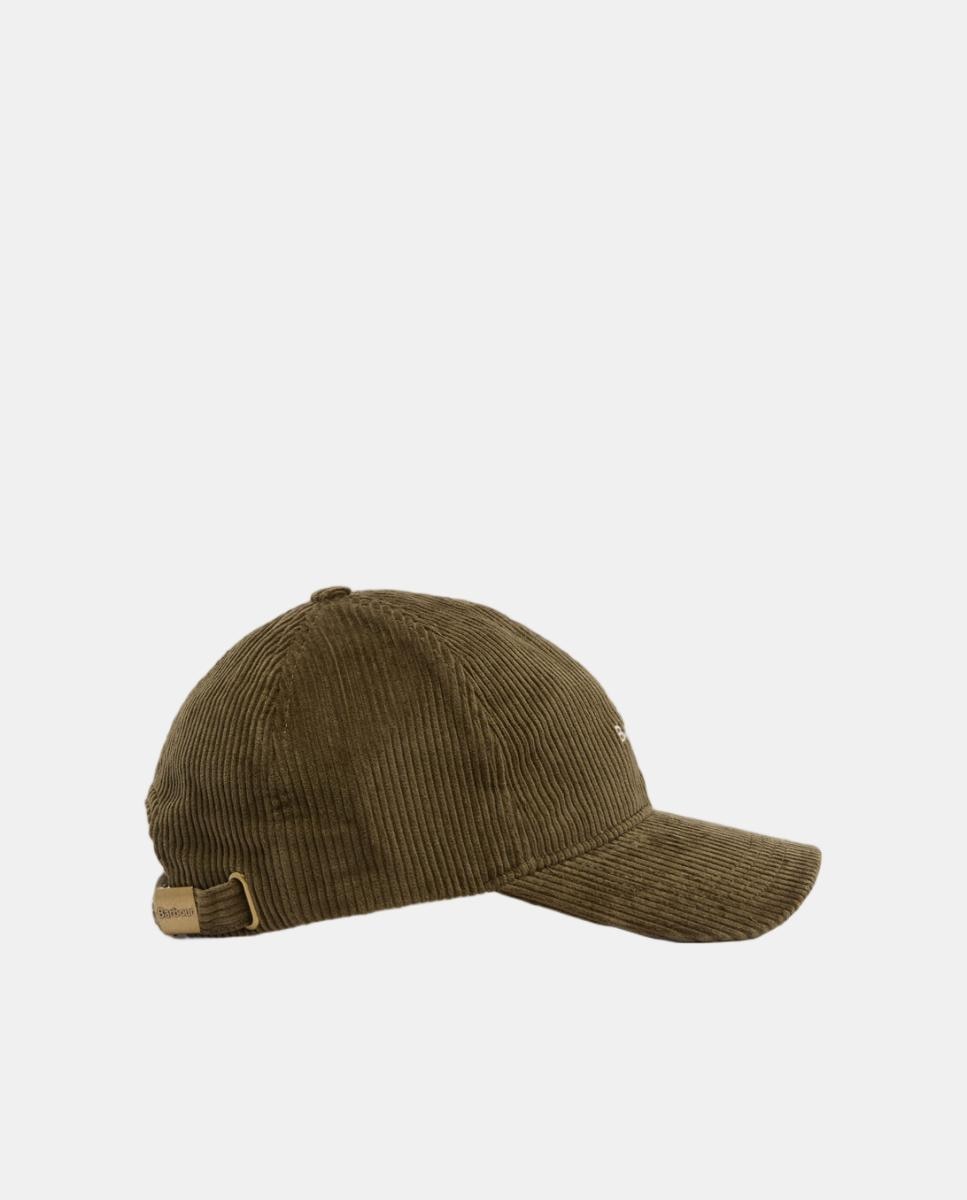 Imagen 4 de Gorra de baseball de pana de algodón - Barbour - Verde Verde