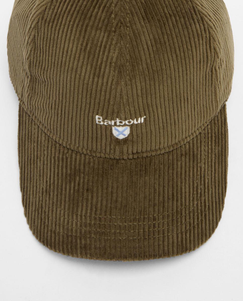 Imagen 6 de Gorra de baseball de pana de algodón - Barbour - Verde Verde