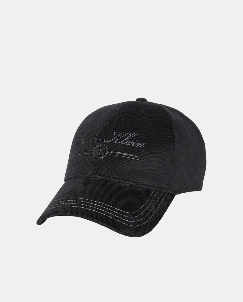 Gorra Calvin Klein de algodón con logo bordado. - Negro Negro-1