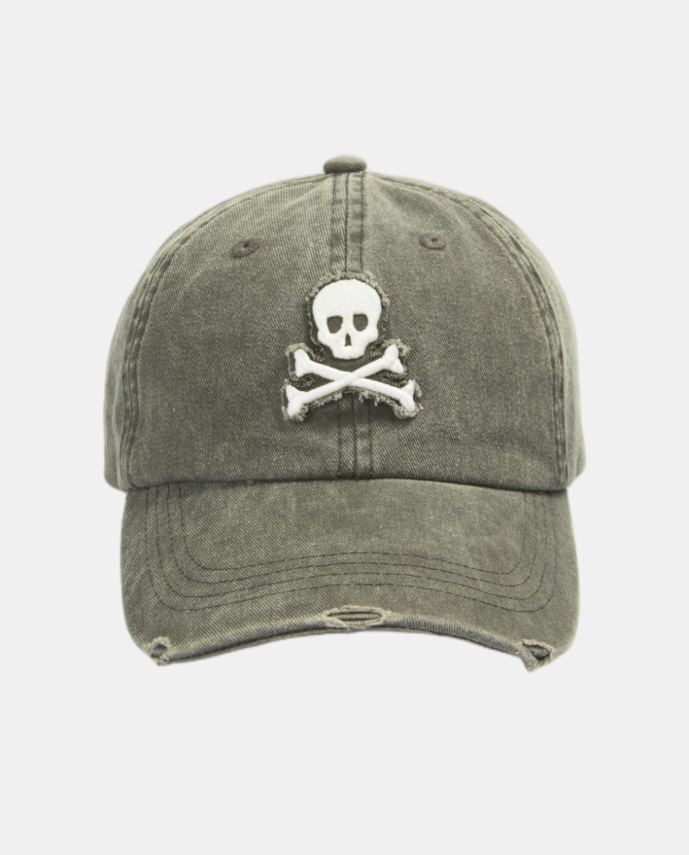 Gorra calavera de hombre - Scalpers - Verde militar Verde militar-3