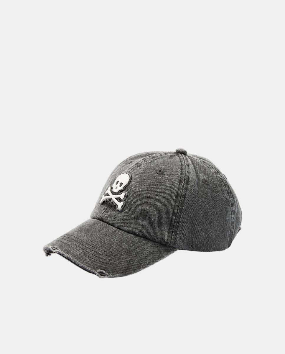 Gorra calavera de hombre - Scalpers - Gris oscuro Gris oscuro-2