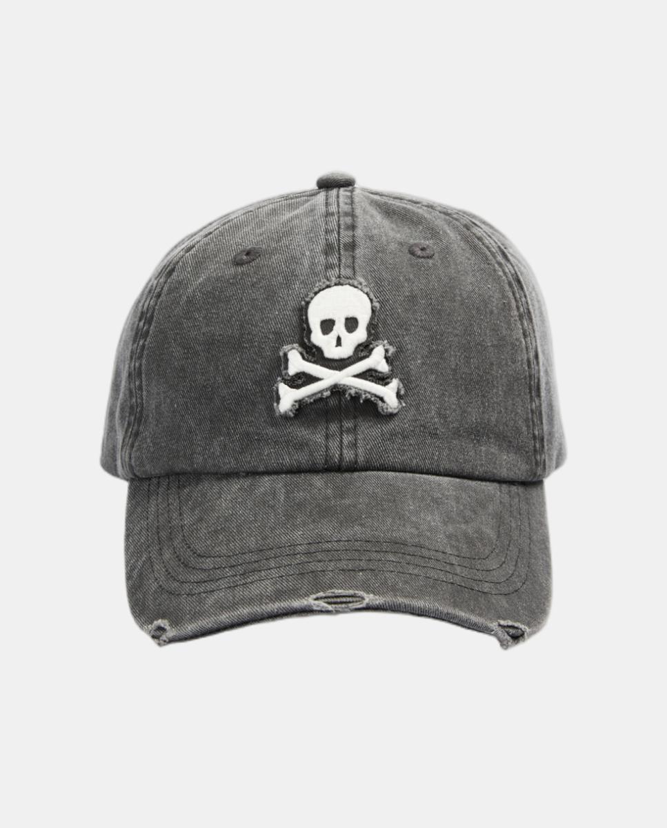 Gorra calavera de hombre - Scalpers - Gris oscuro Gris oscuro-3