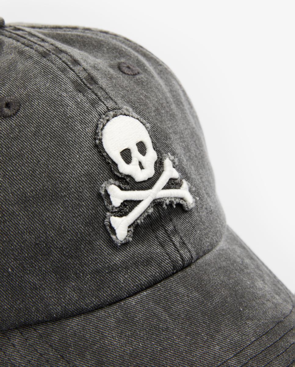 Gorra calavera de hombre - Scalpers - Gris oscuro Gris oscuro-4