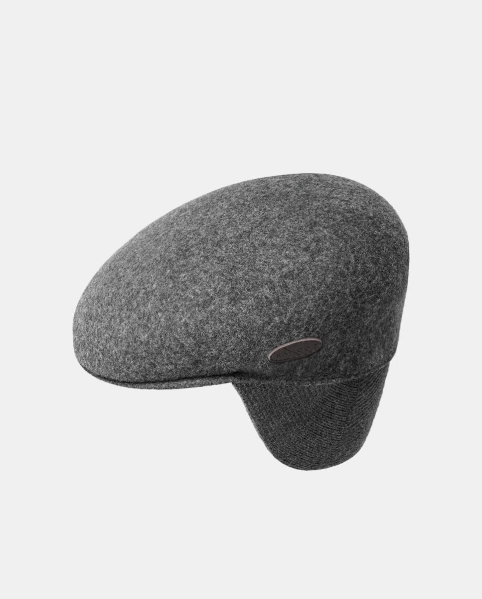Imagen 2 de Gorra lisa Kangol lana con orejeras - Gris oscuro Gris oscuro
