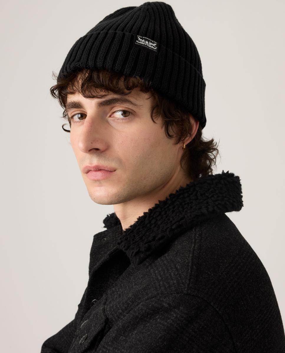 Gorro de Malha Preto-4