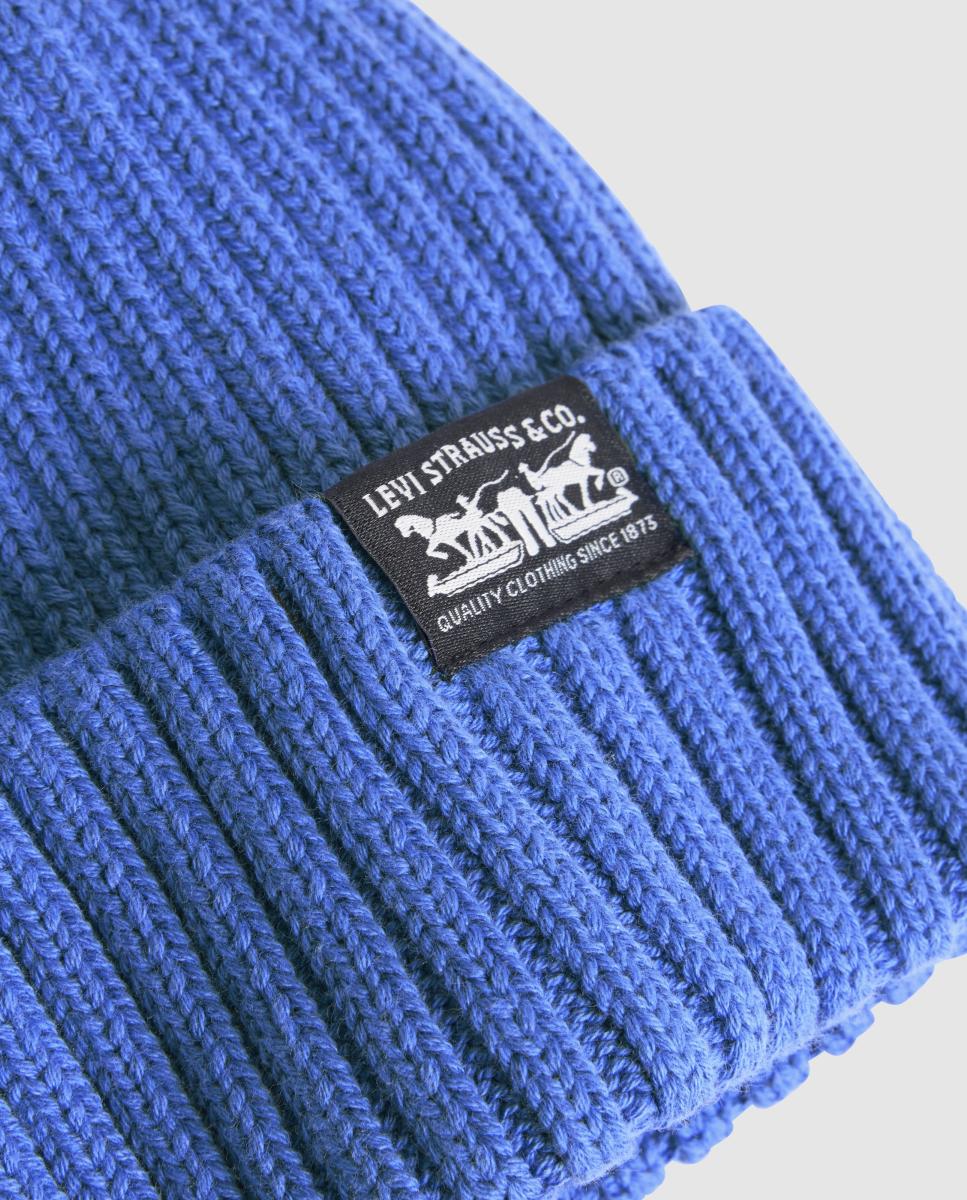 Gorro de Malha Azul-3
