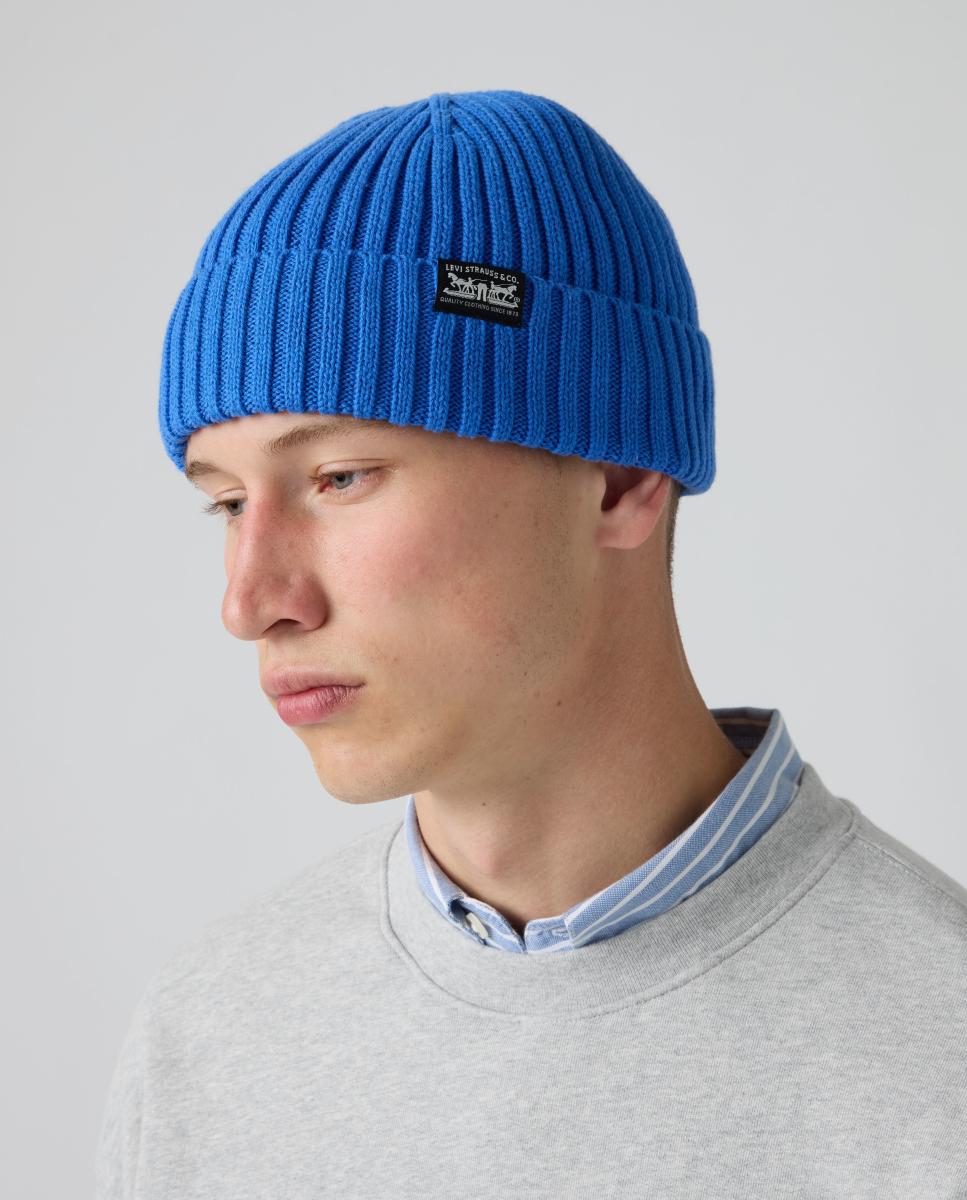 Gorro de Malha Azul-4