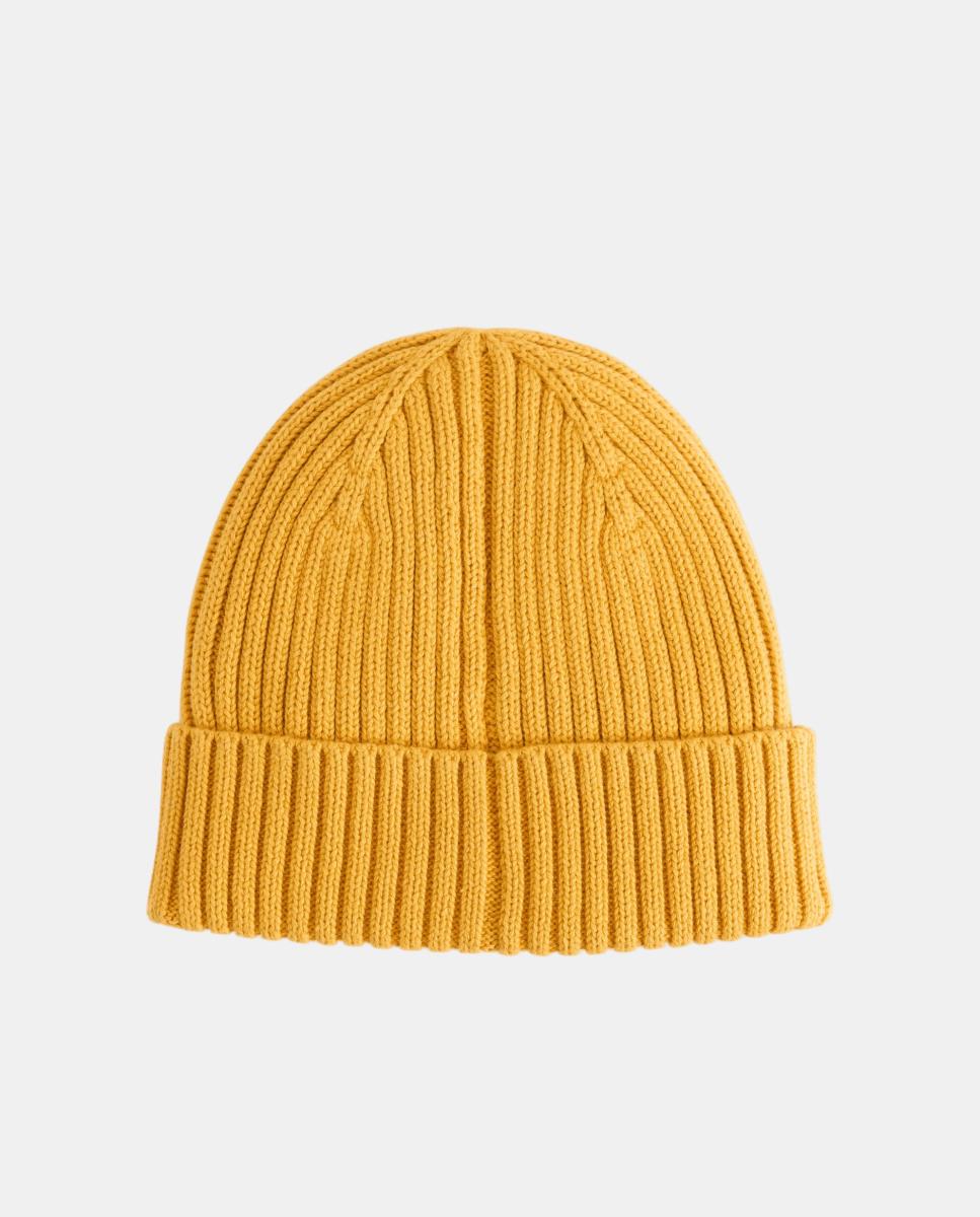 Gorro de Malha Amarelo-2