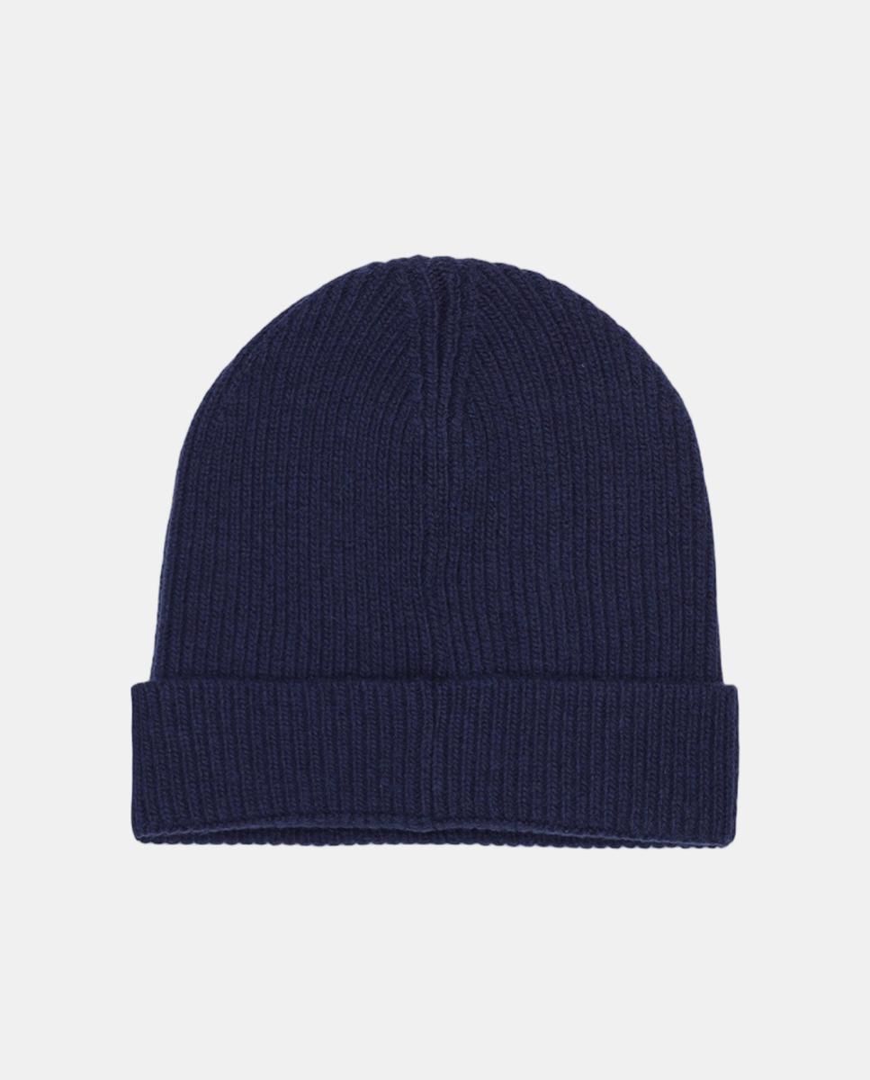 Imagen 2 de Gorro de punto con lana y logotipo - AQUASCUTUM - Azul marino Azul marino