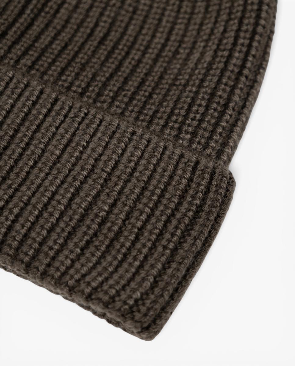 Imagen 4 de Gorro de punto con lana y logotipo - AQUASCUTUM - Verde oscuro Verde oscuro
