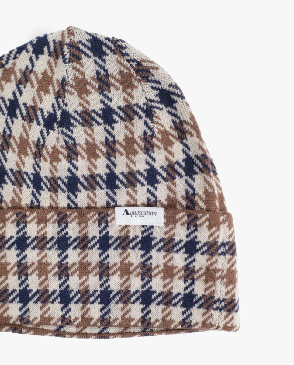 Imagen 3 de Gorro de punto con diseño a cuadros - AQUASCUTUM - Multicolor Multicolor