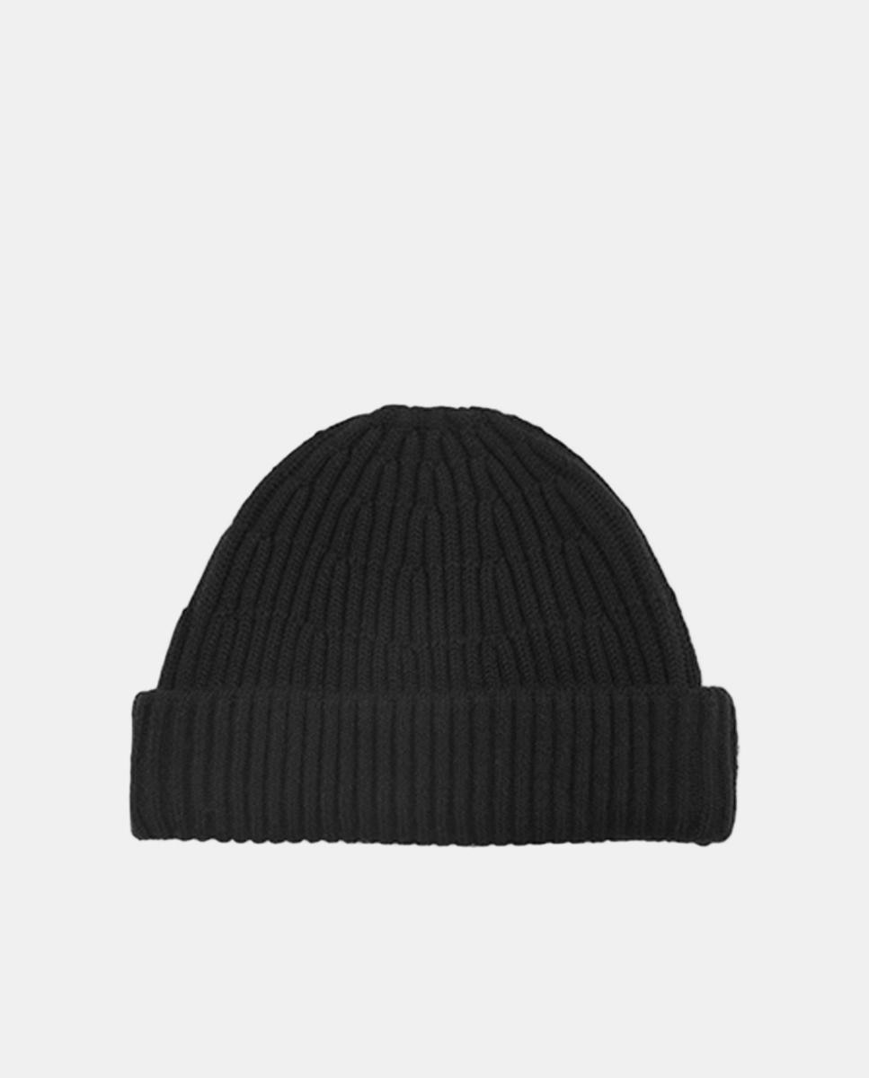 Imagen 0 de Gorro de punto 100% lana merino Negro