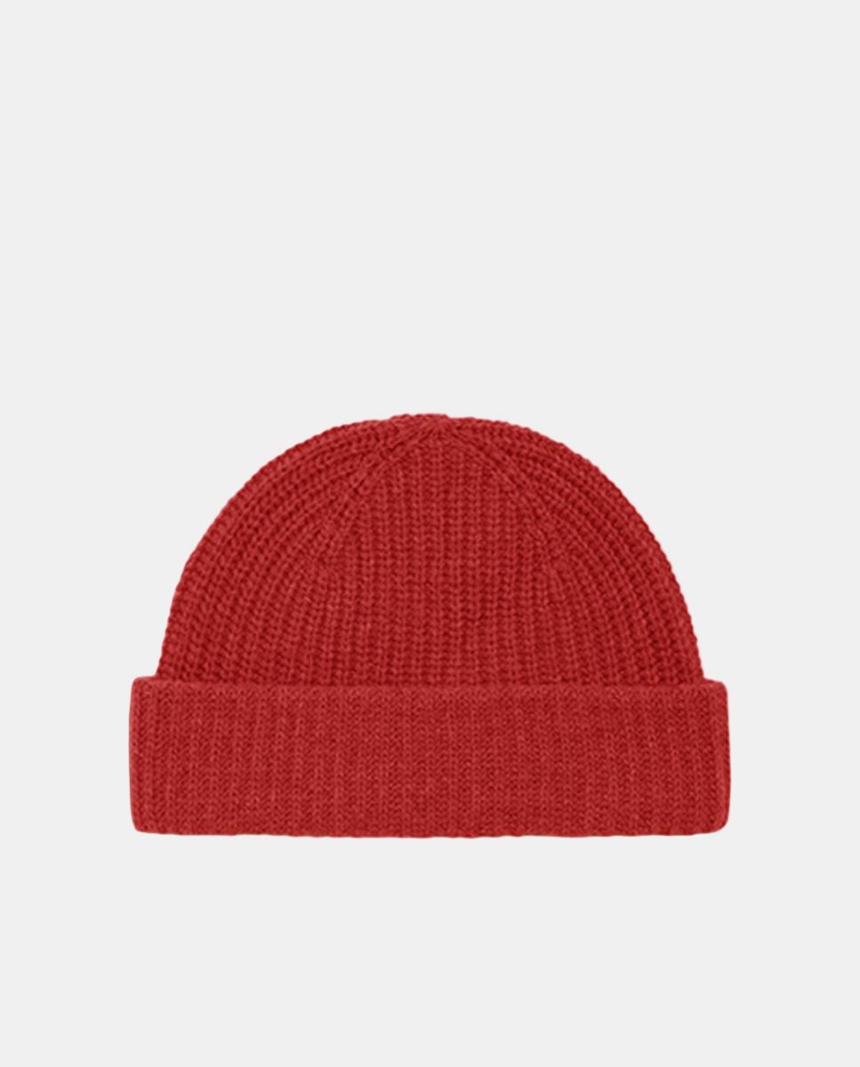 Imagen 0 de Gorro de punto en mezcla de lana Rojo