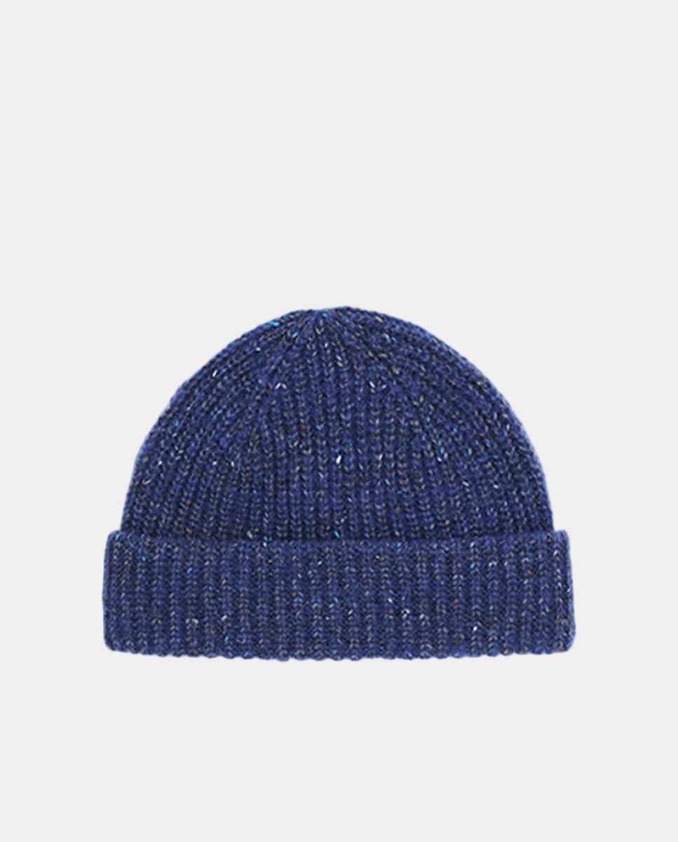 Imagen 0 de Gorro de punto en mezcla de lana Azul índigo