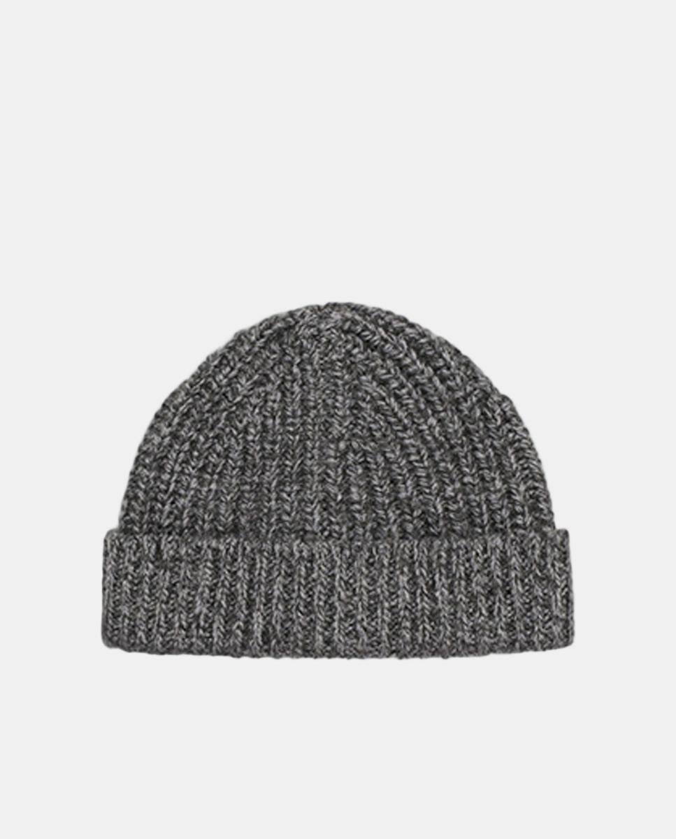 Imagen 0 de Gorro de punto en mezcla de lana Gris oscuro