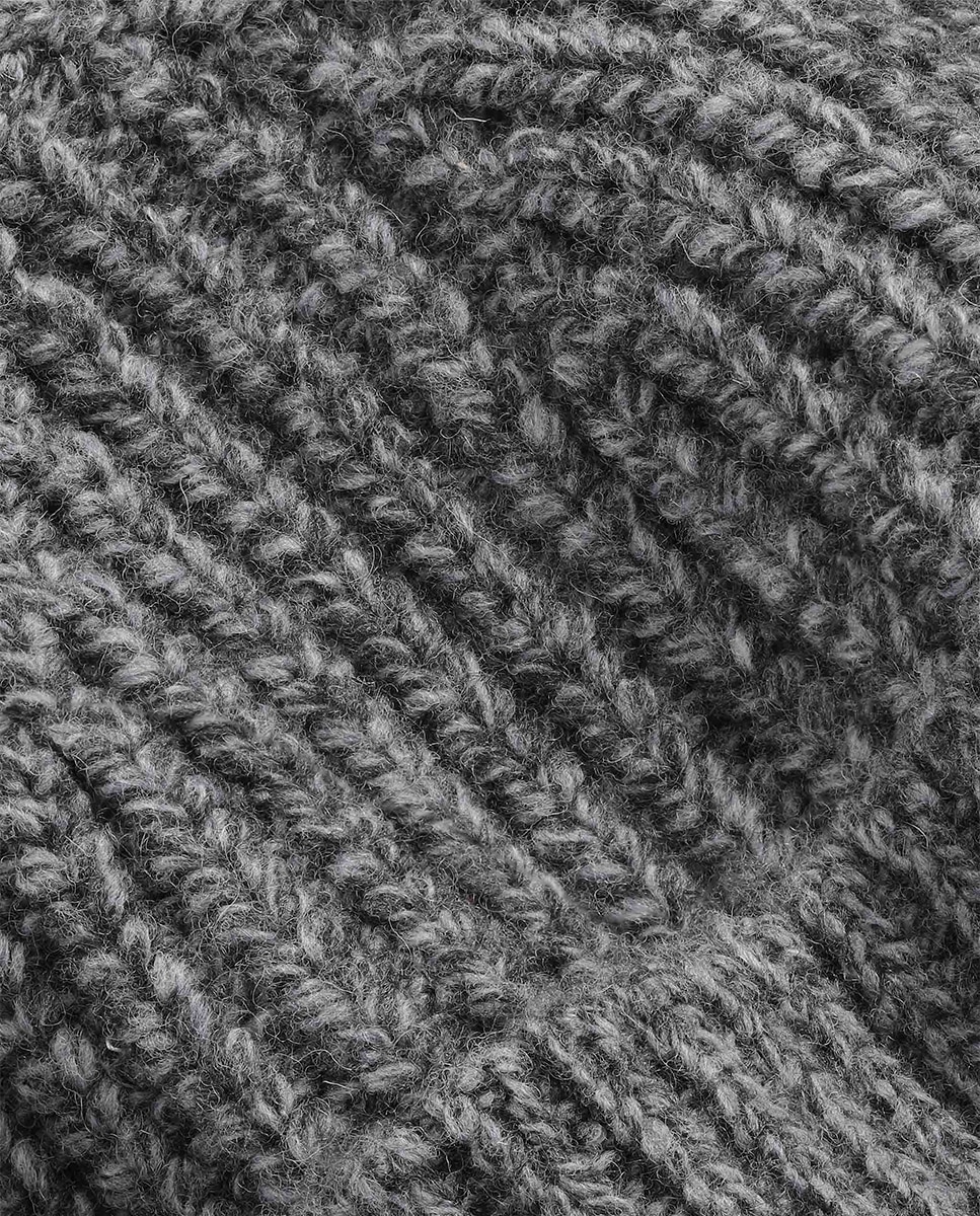 Gorro de punto en mezcla de lana - NN.07 - Gris oscuro Gris oscuro-2