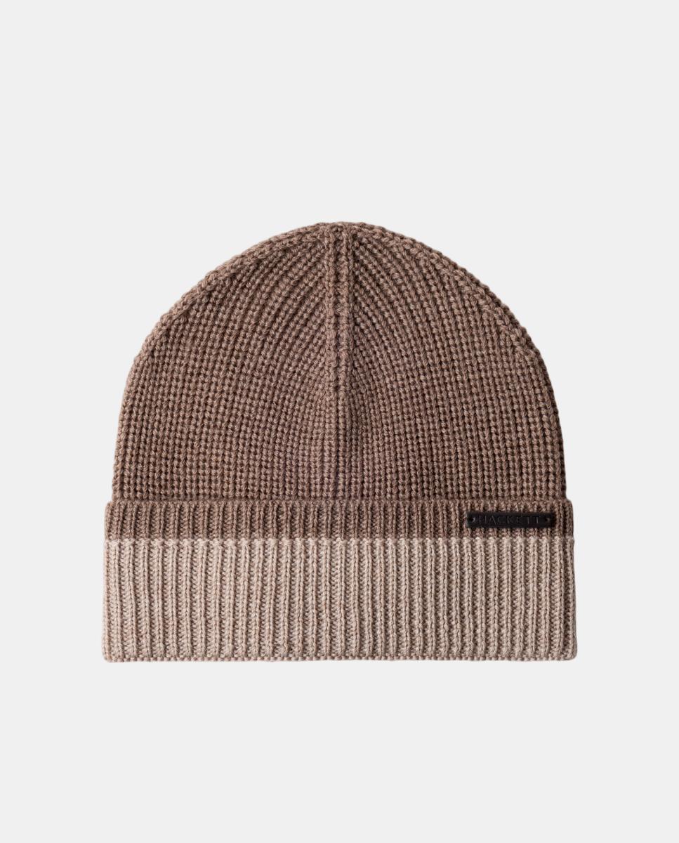 Imagem 0 de Gorro de Lã Merino com Dobra em Contraste.