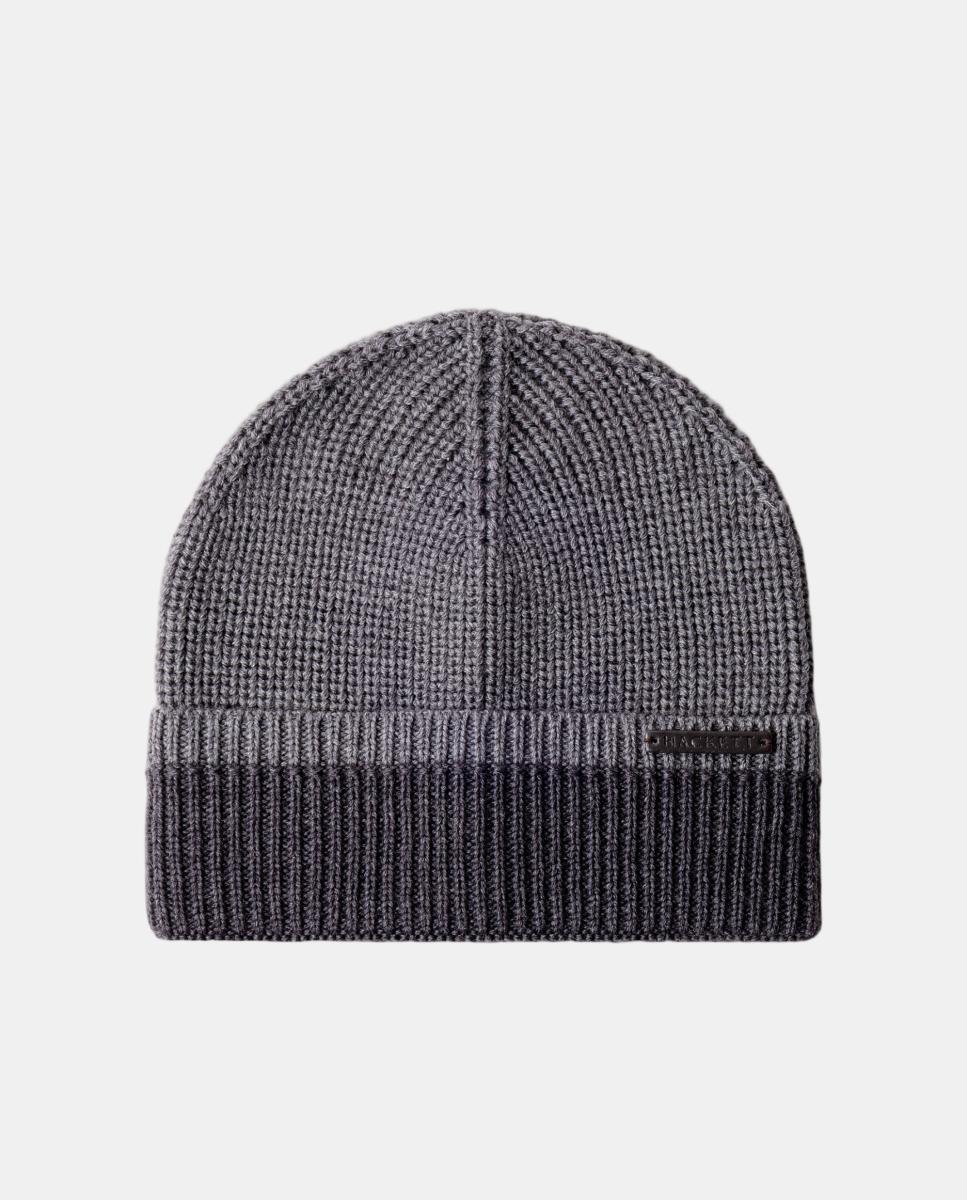 Imagem 0 de Gorro de Lã Merino com Dobra em Contraste.