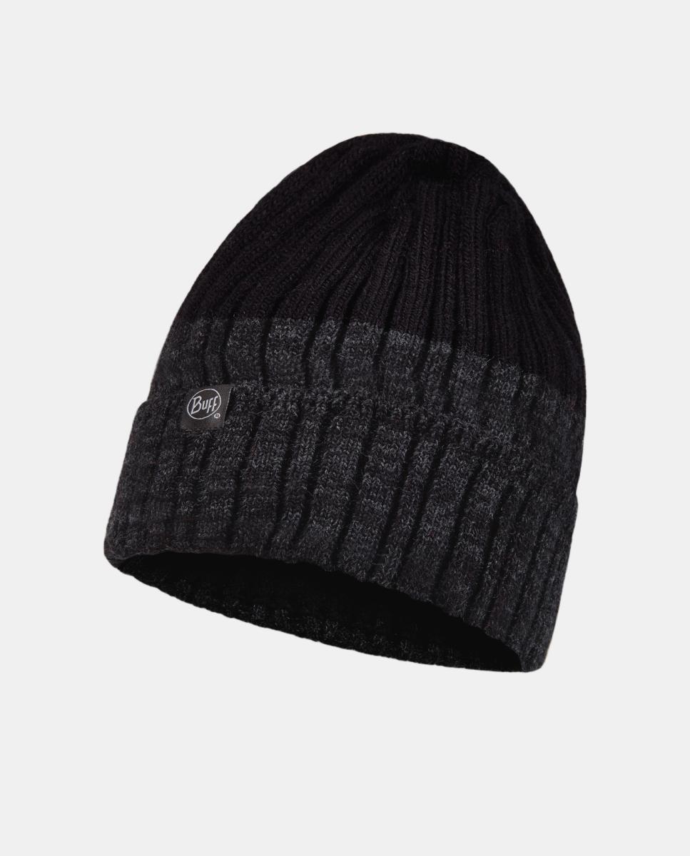 Imagen 0 de Gorro tricot, interior polar de hombre Negro