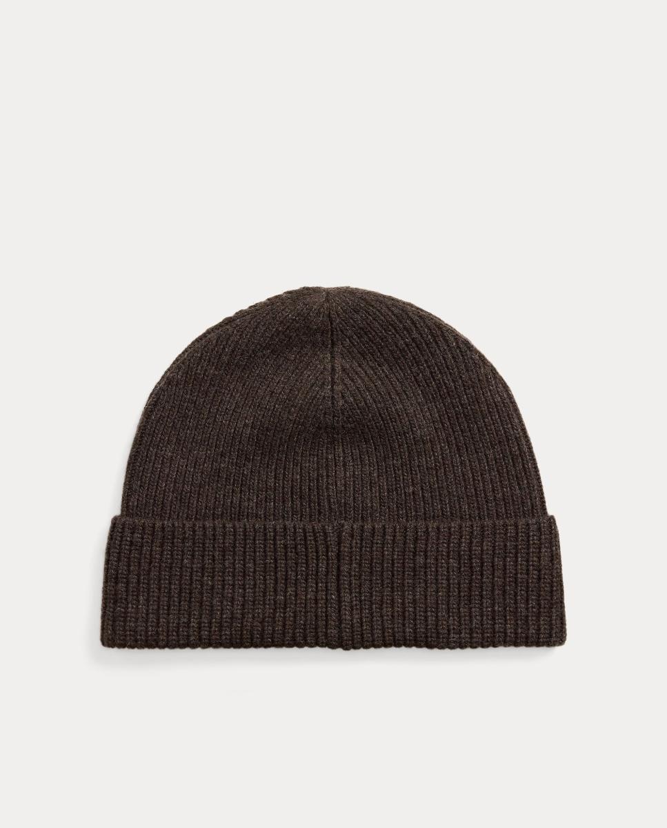 Gorro de Lã com Logótipo Castanho-2