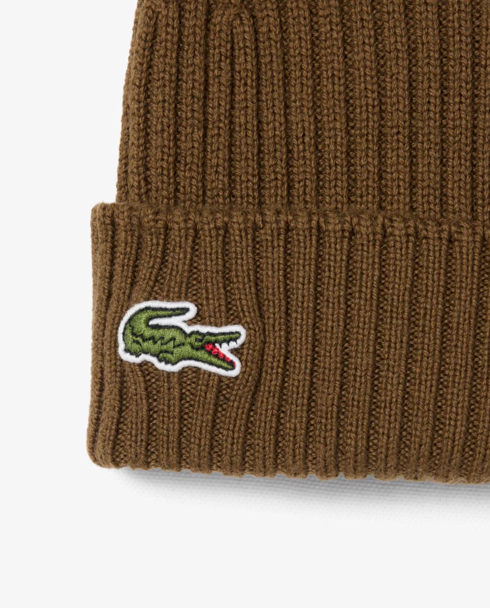 Gorro Canelado de Lã Escovada Castanho-2