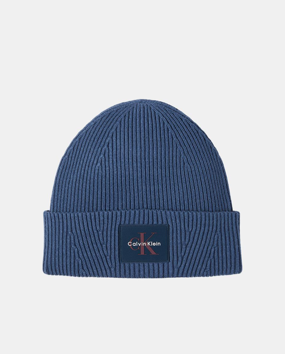 Gorro Calvin Klein con logo engomado. - Azul Azul-1
