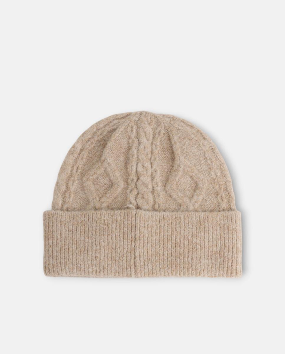 Imagen 2 de Gorro motivo trenzado de hombre - Silbon - Beige Beige