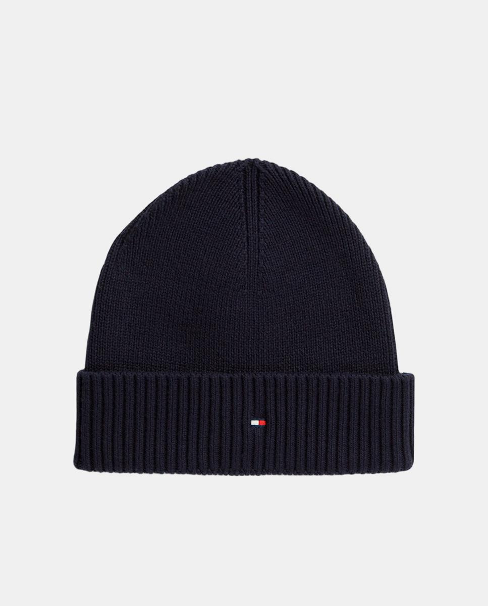 Imagen 1 de Gorro liso de algodón con bandera - Tommy Hilfiger - Azul Azul