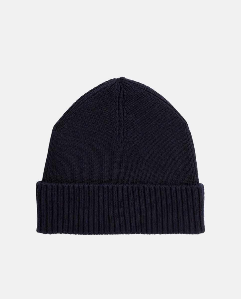 Imagen 2 de Gorro liso de algodón con bandera - Tommy Hilfiger - Azul Azul