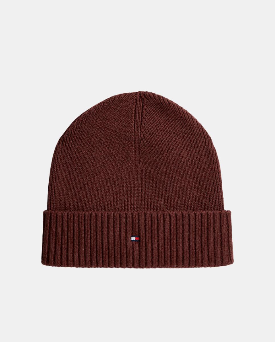 Imagen 1 de Gorro de algodón orgánico de hombre. Marrón oscuro