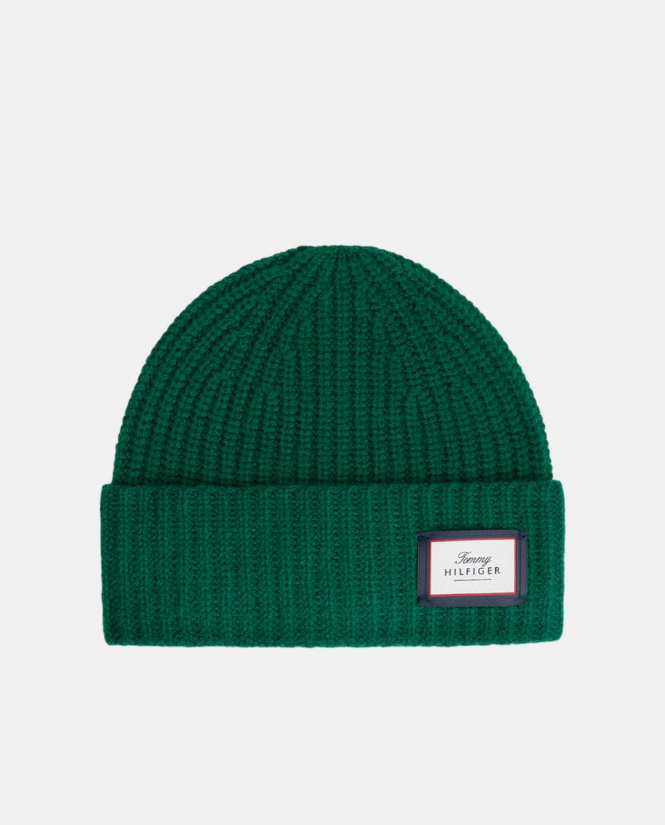 Imagen 1 de Gorro de lana de hombre. Verde oscuro