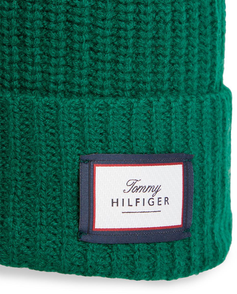 Imagen 3 de Gorro de lana de hombre. - Tommy Hilfiger - Verde oscuro Verde oscuro