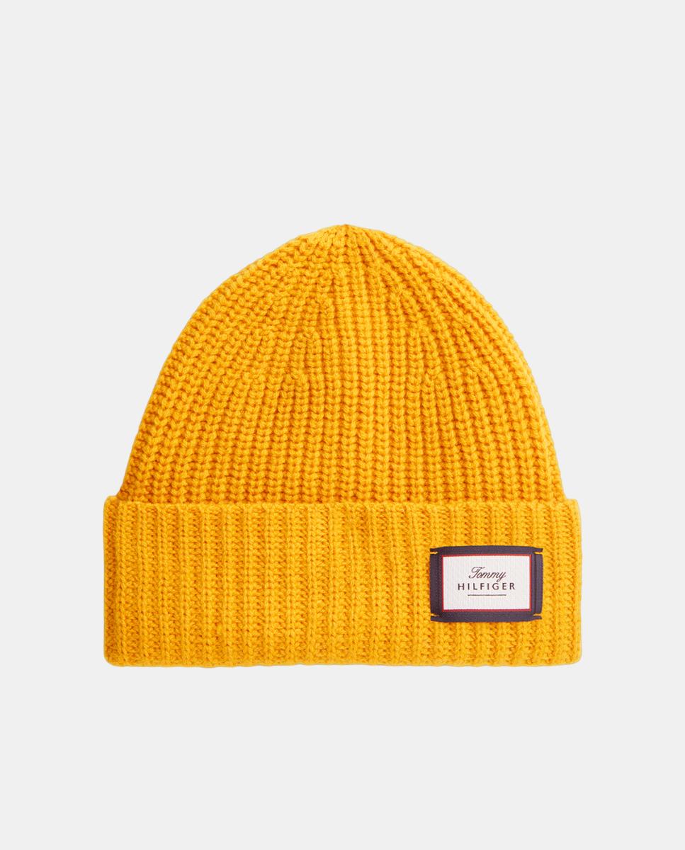 Imagen 0 de Gorro de lana de hombre. Amarillo