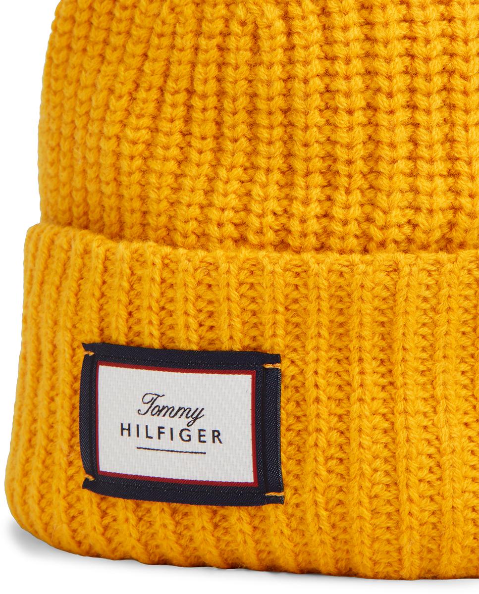 Gorro de lana de hombre. - Tommy Hilfiger - Amarillo Amarillo-3
