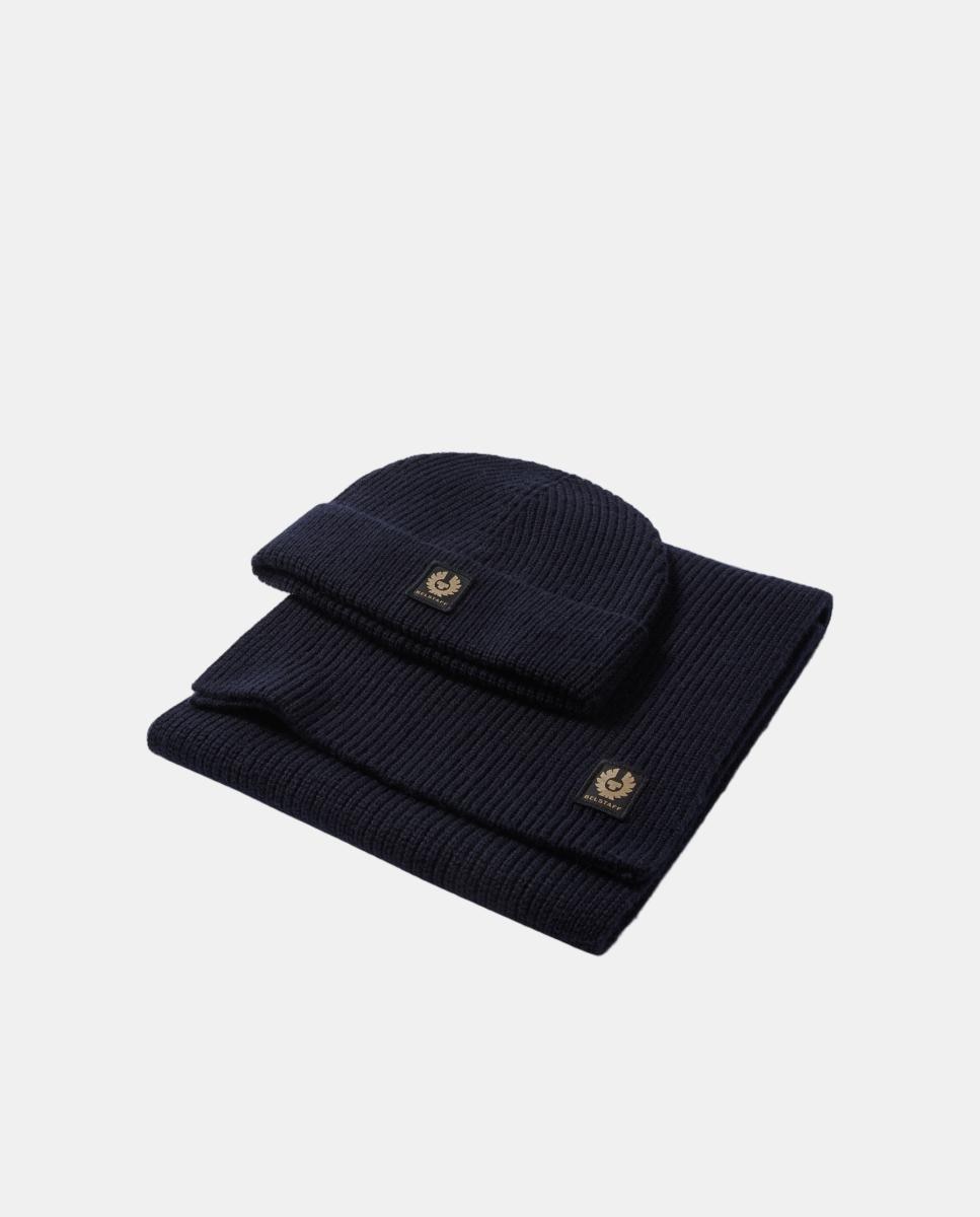 Imagen 0 de Pack gorro y bufanda de hombre Azul marino