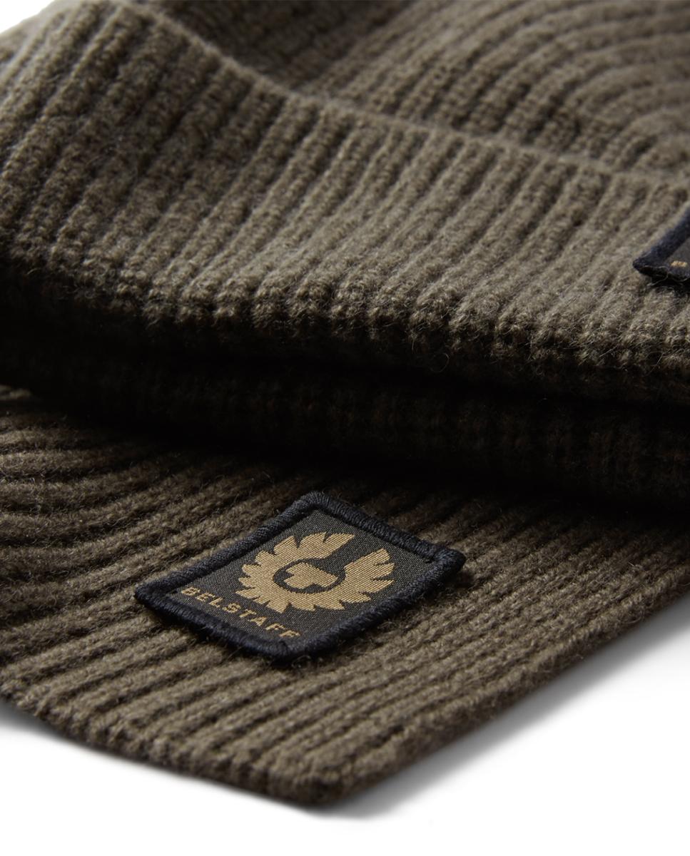 Pack gorro y bufanda de hombre - Belstaff - Verde Verde-3