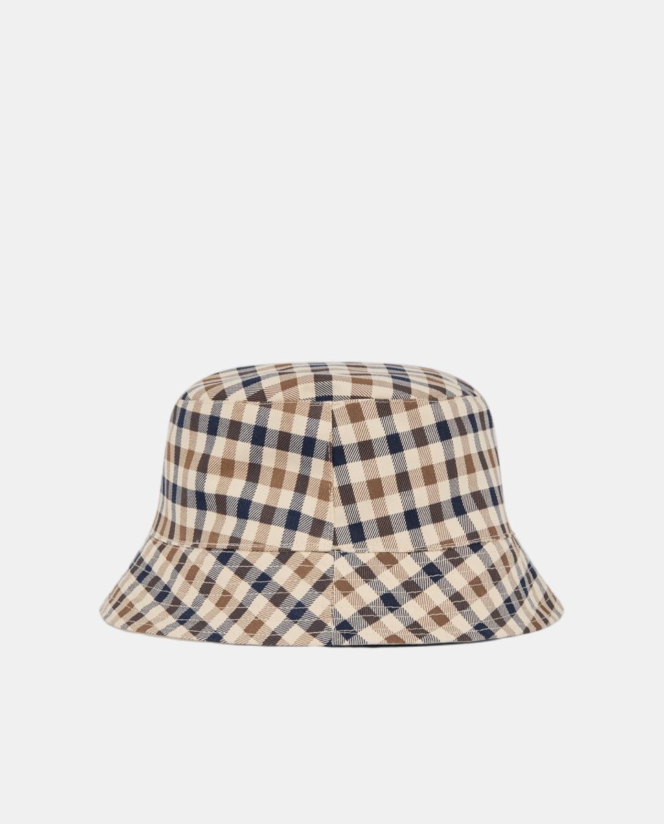 Imagen 4 de Gorro bucket reversible de algodón - AQUASCUTUM - Azul marino Azul marino