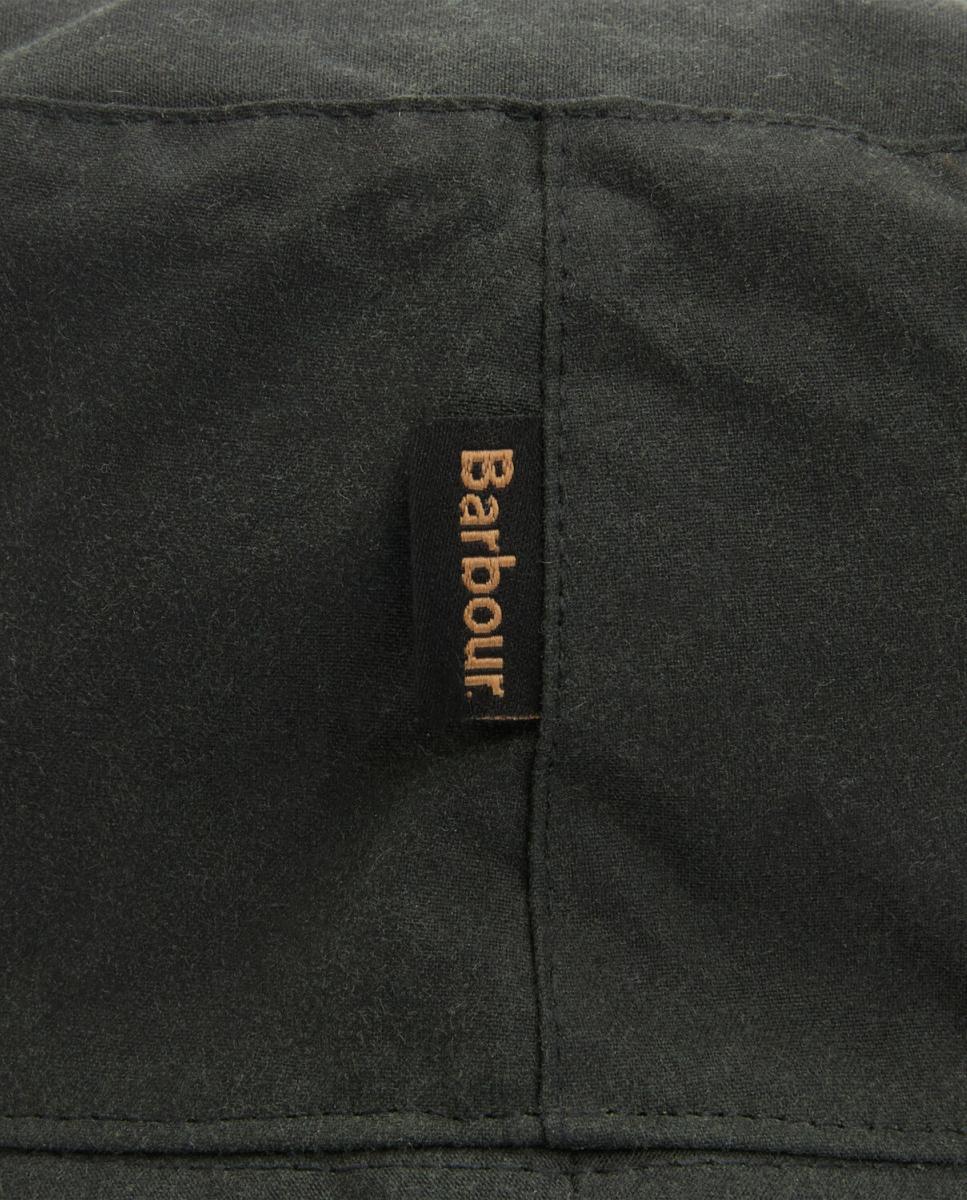 Gorro bucket de algodón encerado con logotipo - Barbour - Verde Verde-3