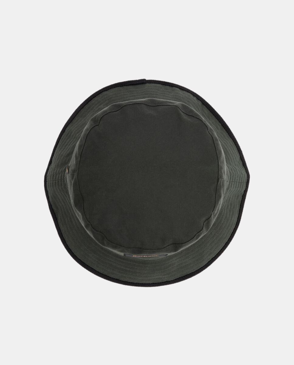 Gorro bucket de algodón encerado con logotipo - Barbour - Verde Verde-5