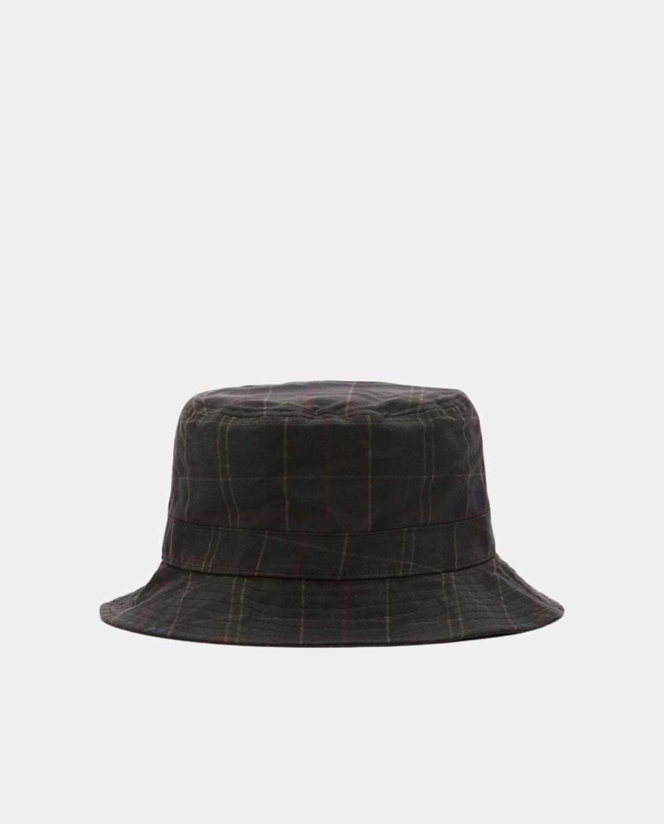 Gorra de baseball de algodón encerado tartán - Barbour - Verde Verde-2