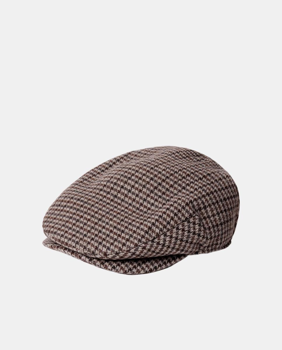Imagem 0 de Boné de Estilo Britânico Tradicional com Estampado Pied-de-Poule.