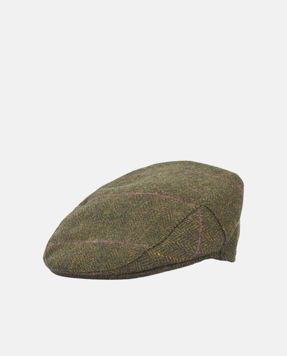 Imagen 0 de Gorra de hombre de lana con diseño plano Verde
