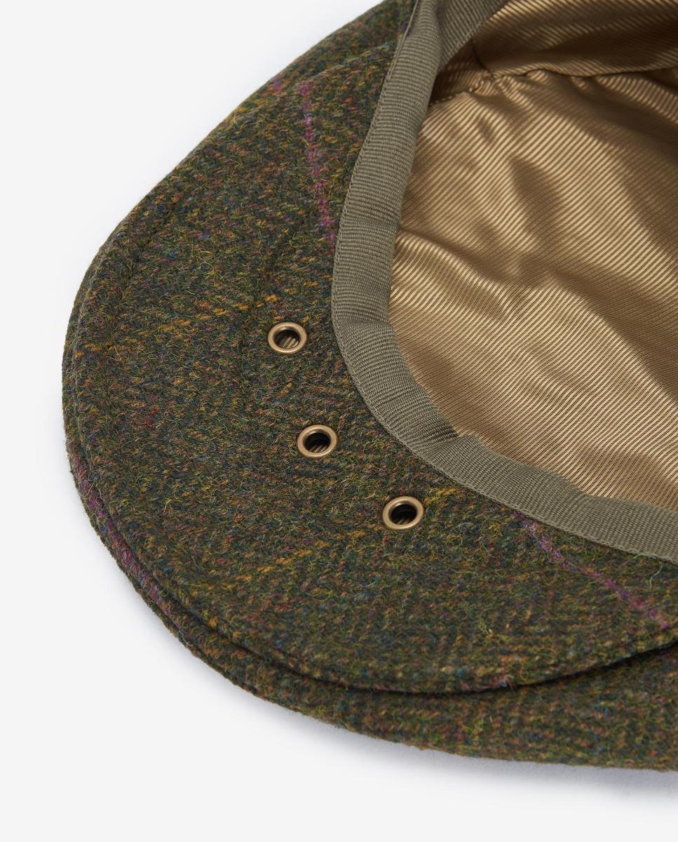 Gorra de hombre de lana con diseño plano - Barbour - Verde Verde-3
