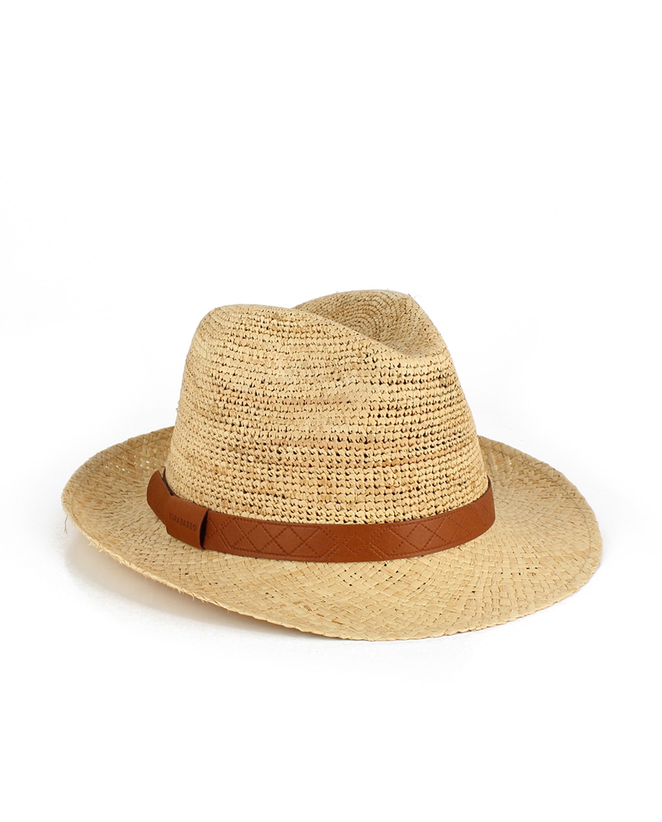 Imagen 0 de Gorro de rafia de hombre Natural