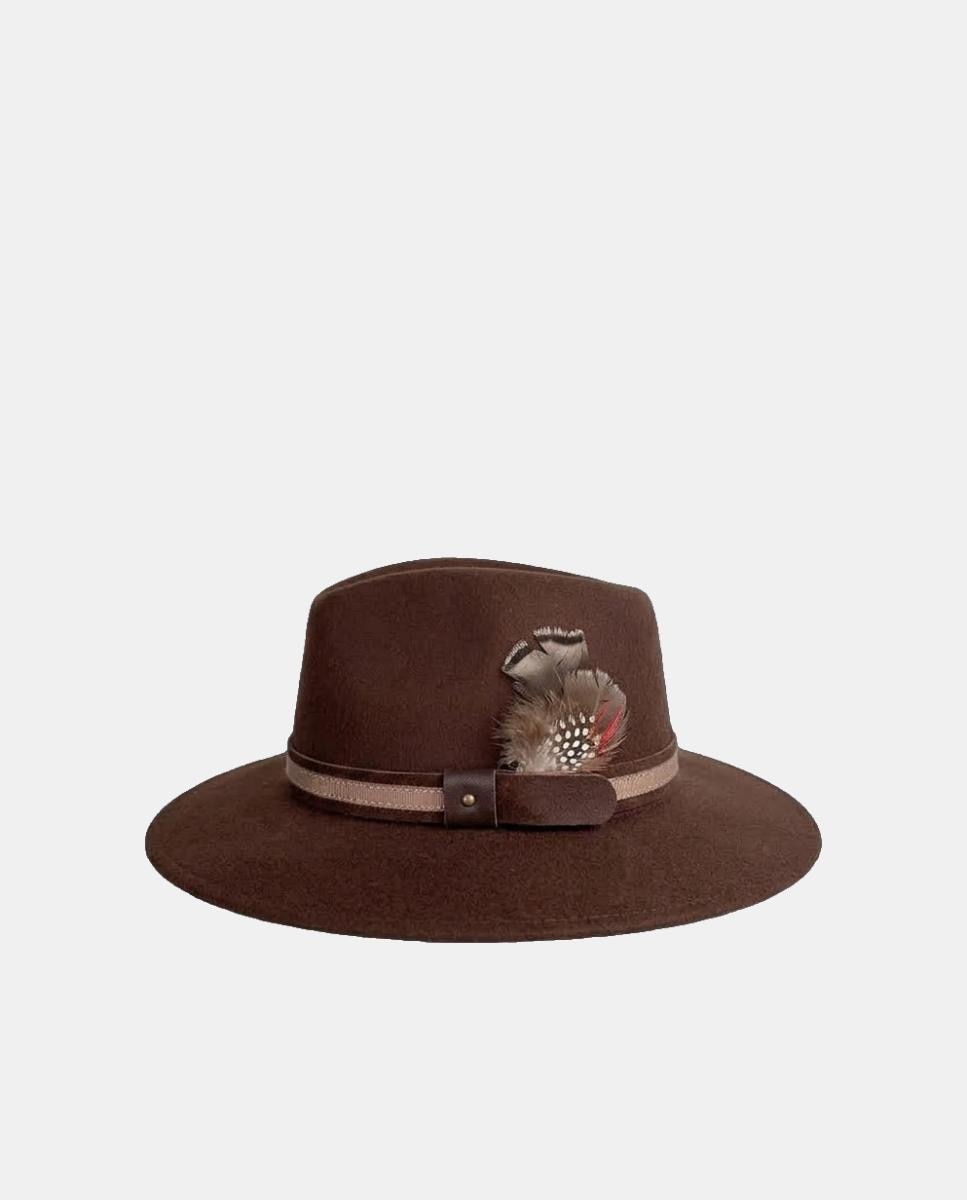 Imagen 1 de Sombrero clásico de hombre Marrón oscuro