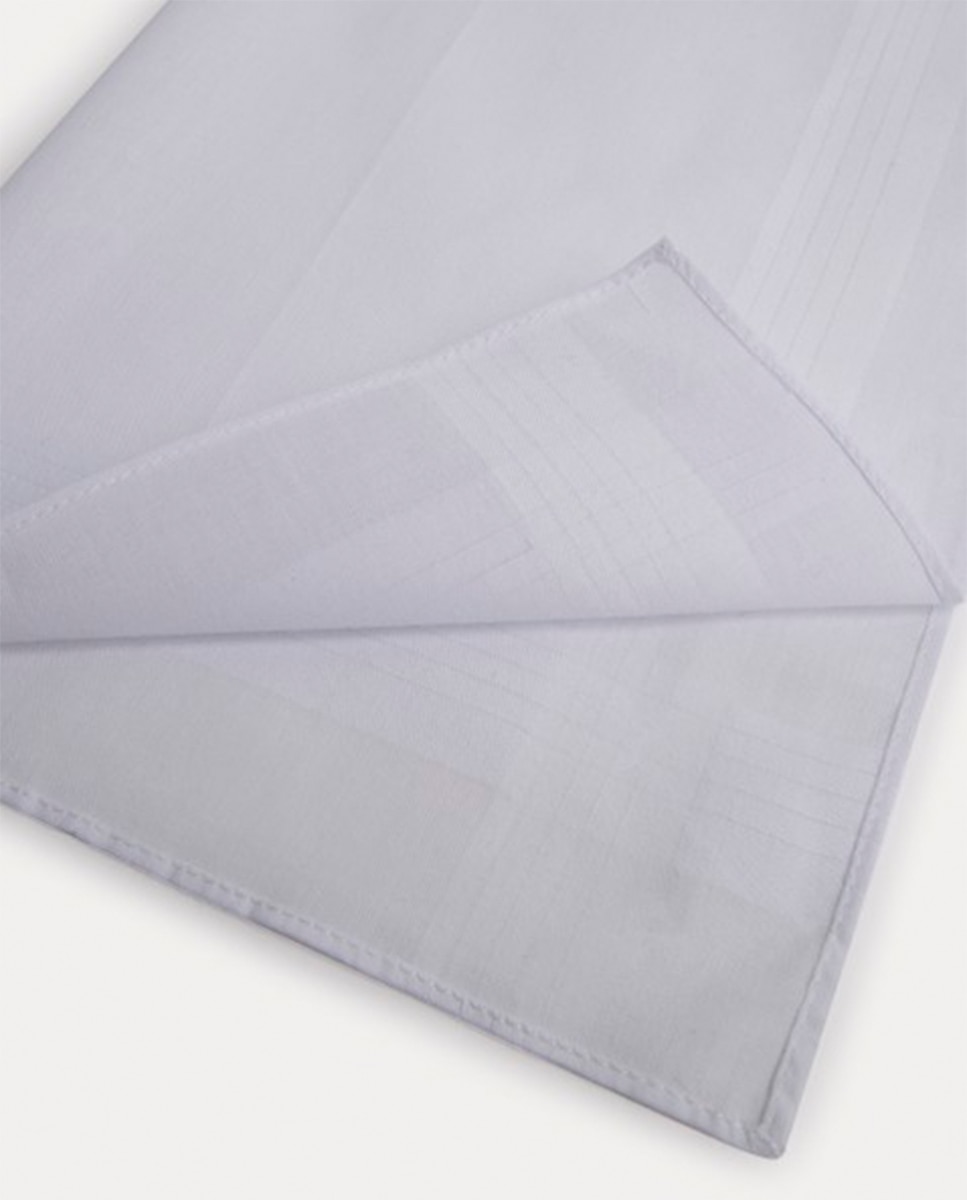 Lenço 100% Algodão - Branco Branco-3