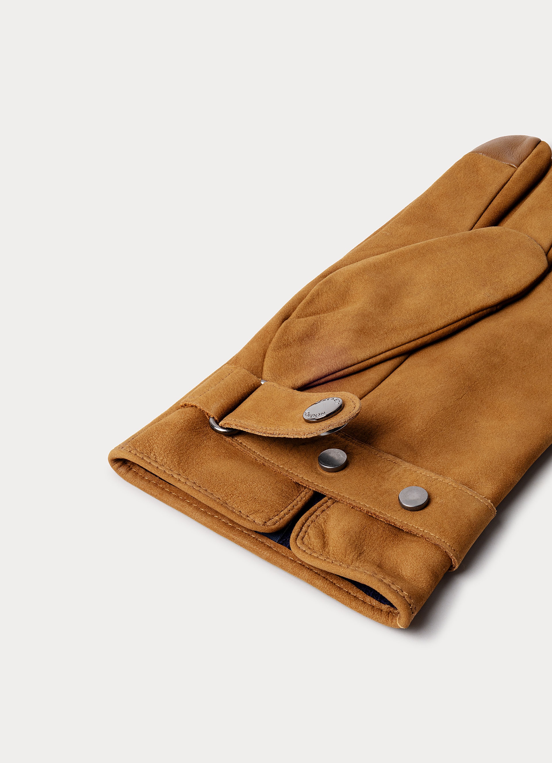 Guantes de hombre de piel suave con forro de abrigo. - Hackett - Beige Beige-3